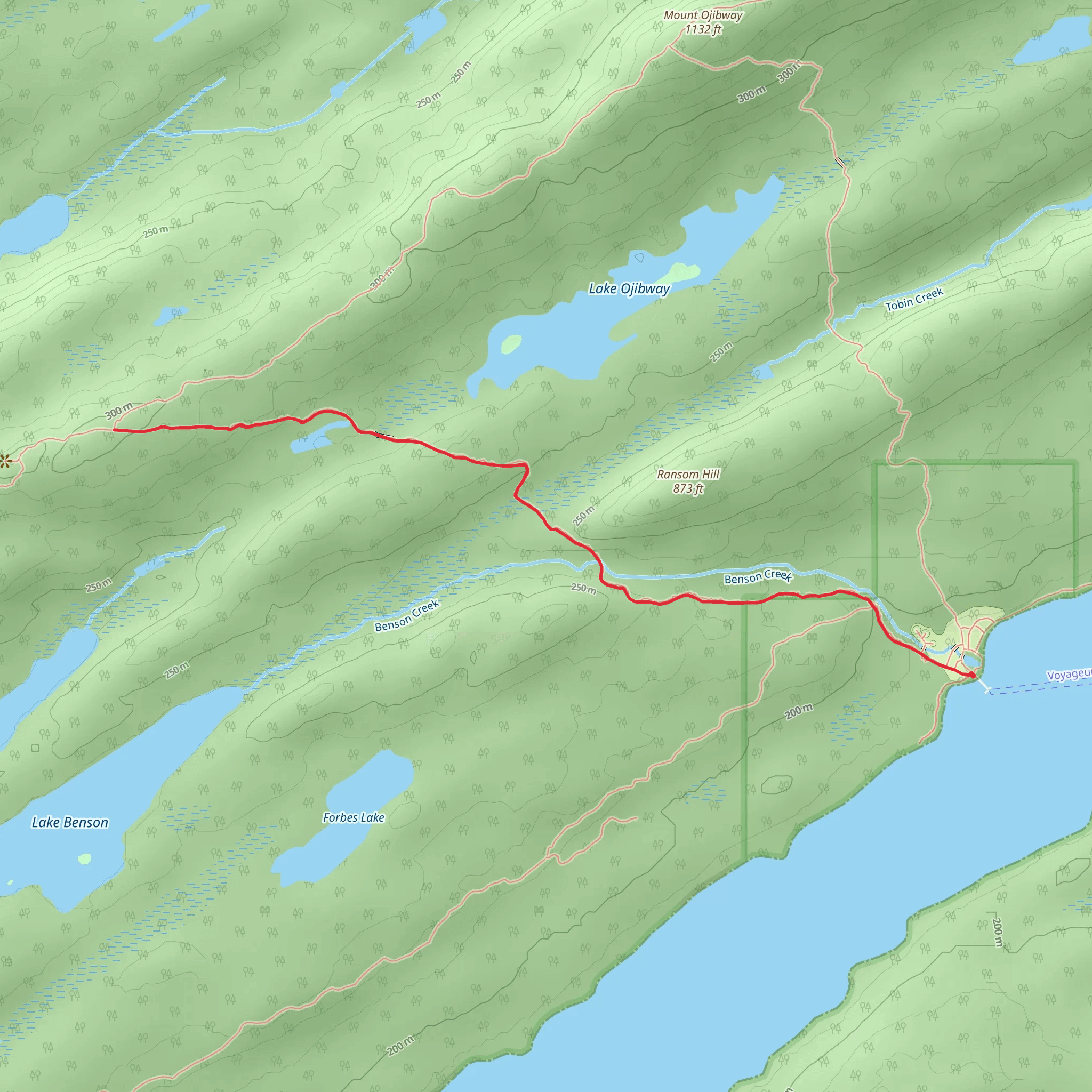 Benson Creek mobile static map
