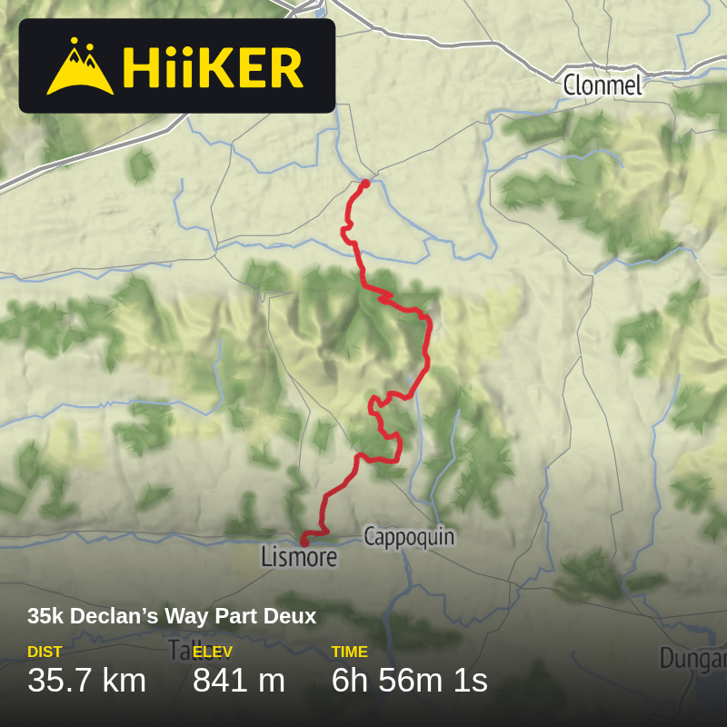 A map preview of the recording 35k Declan’s Way Part Deux.