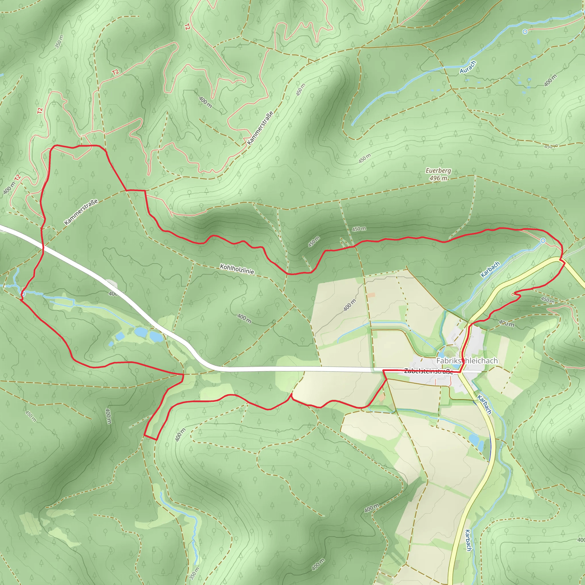 Lauftour OBA1 mobile static map