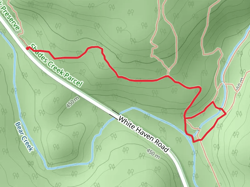 Bear and Shades Creek via Purple Trail