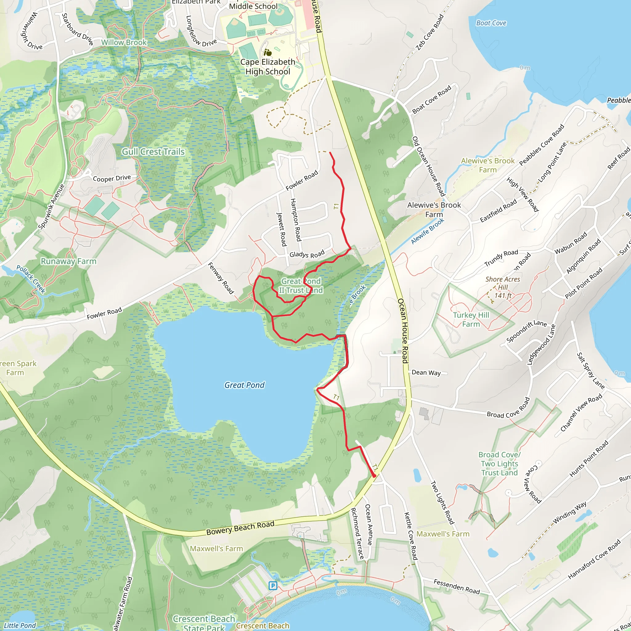 Great Pond - Borrow Pit mobile static map