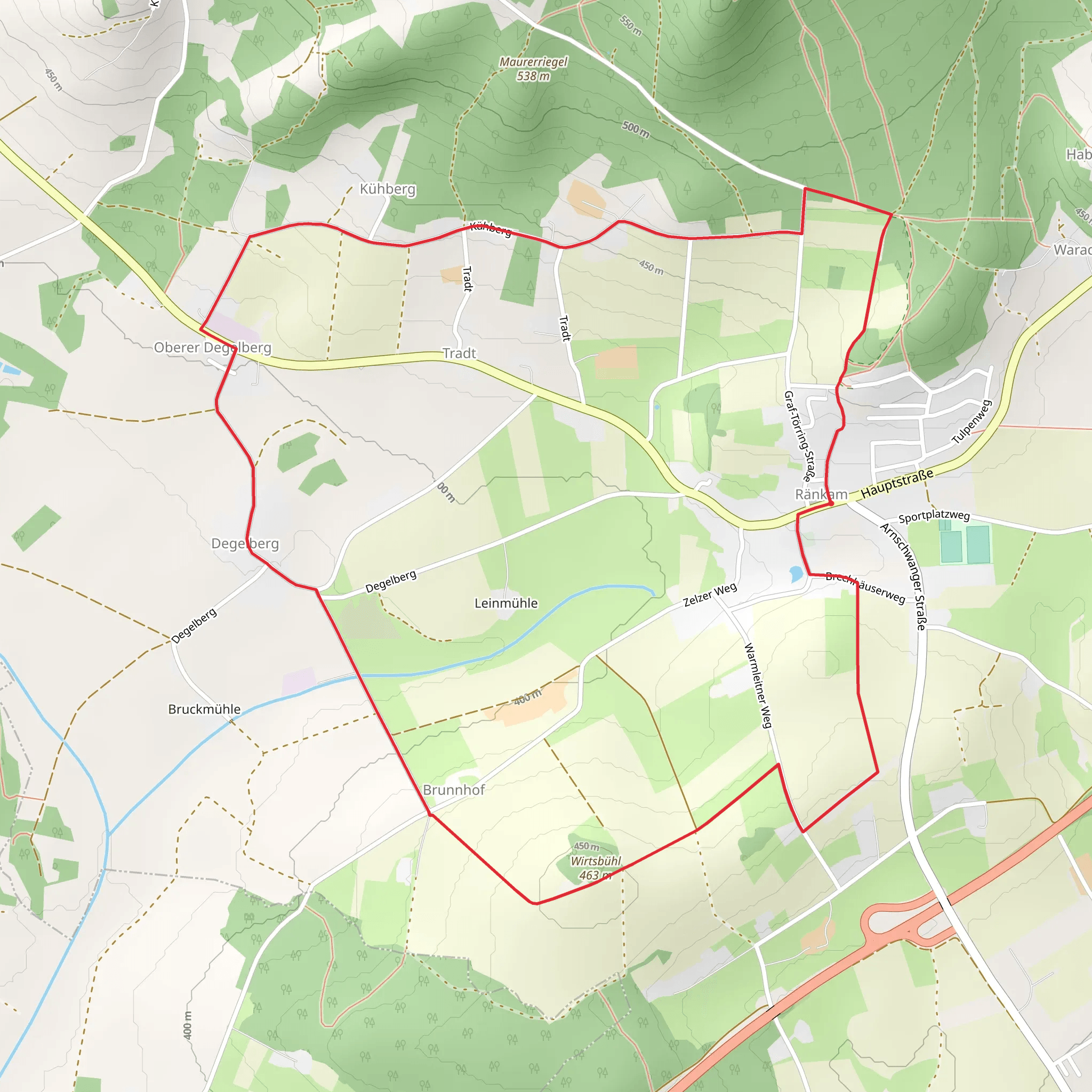 Ränkam Loop mobile static map