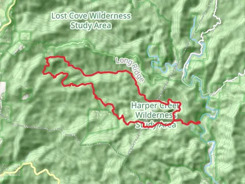 Harper Creek and Chestnut Cove Branch Loop