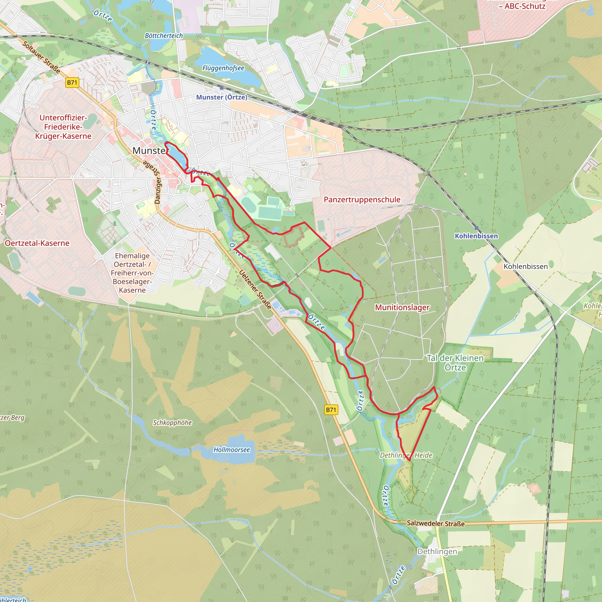 Muehlenteich via Oertzweg mobile static map