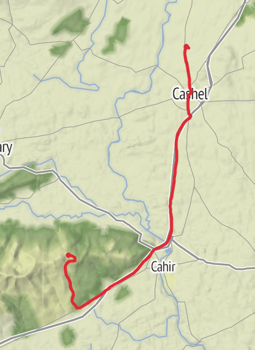 County Tipperary Hiking mobile static map