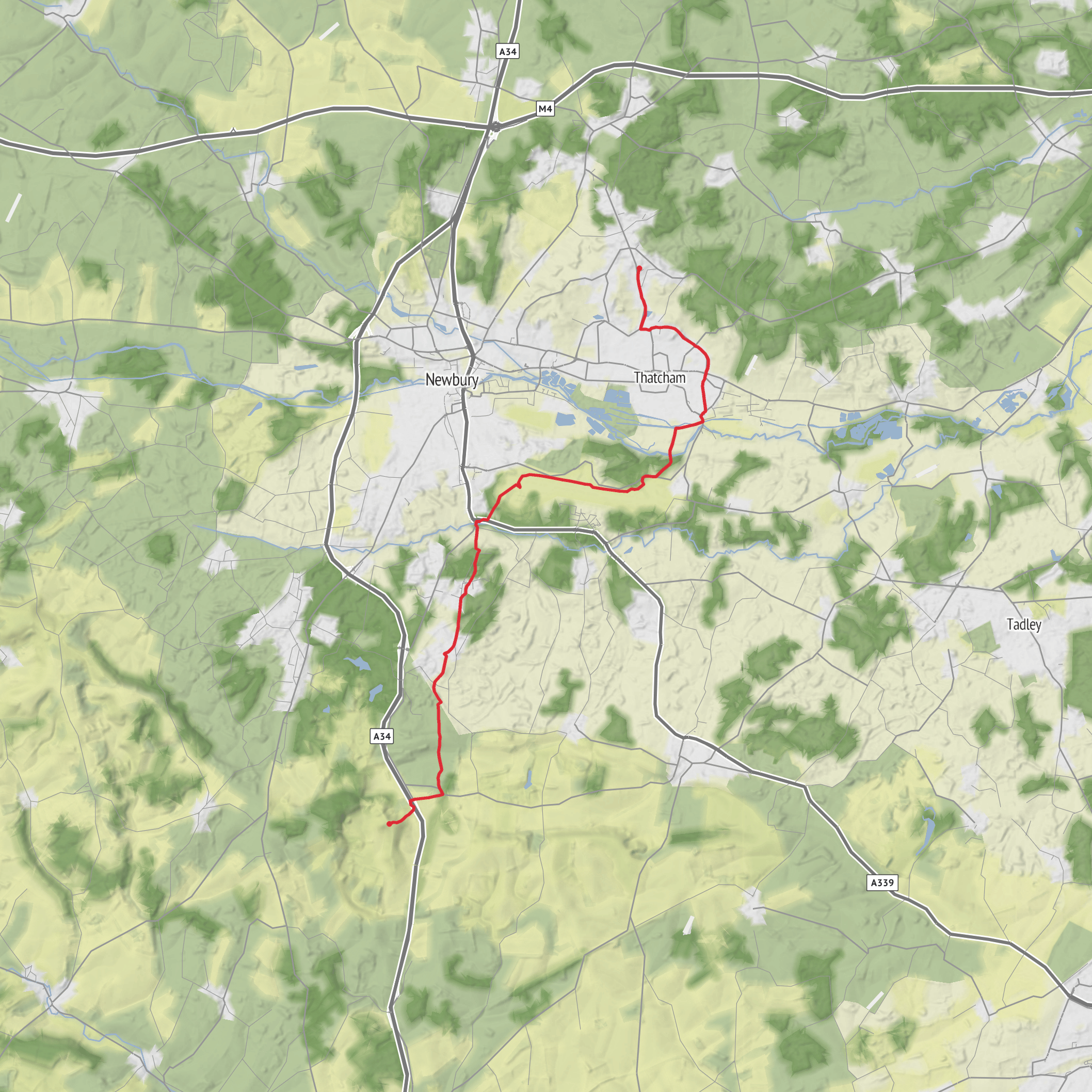 Beacon hill walk mobile static map