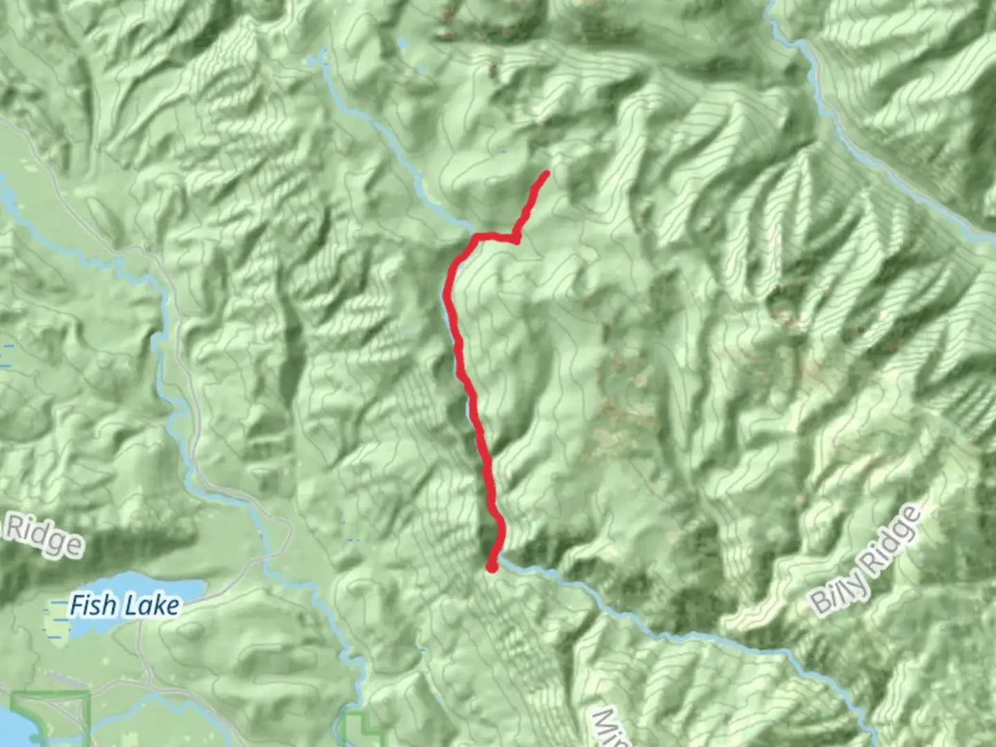 An image depicting the trail Hunters Trail and its surrounding area.