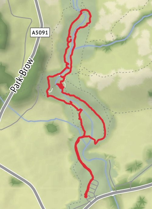 Hike from Penrith mobile static map