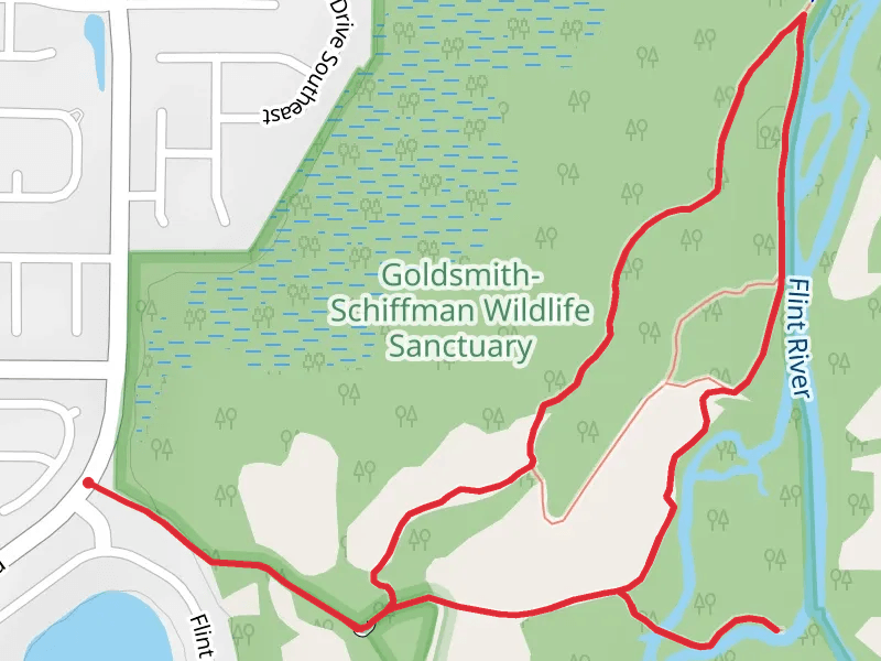 Gravel Bar, Deer Run and Primitive Loop Trail
