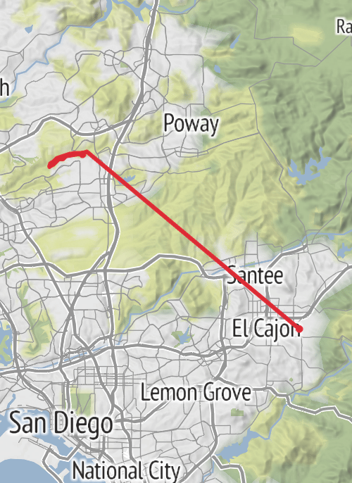 Los Peñasquitos Canyon Preserve - Jul 9 mobile static map