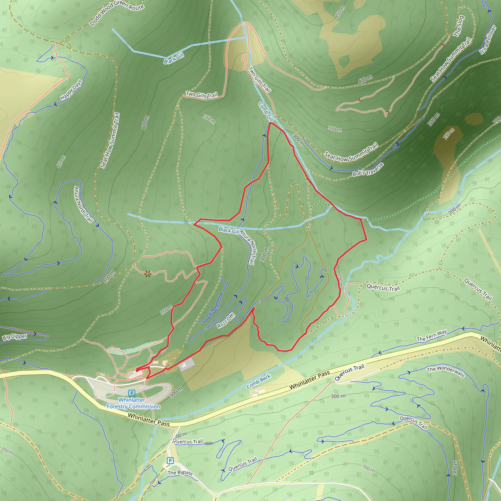 Comb Beck Trail mobile static map