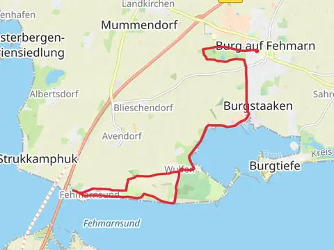 Burger See via Fehmarnsund