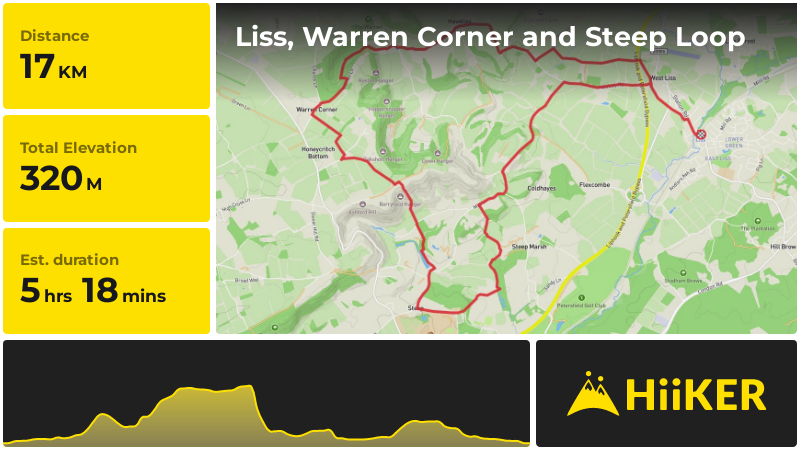 Liss, Warren Corner and Steep Loop | Hampshire | England