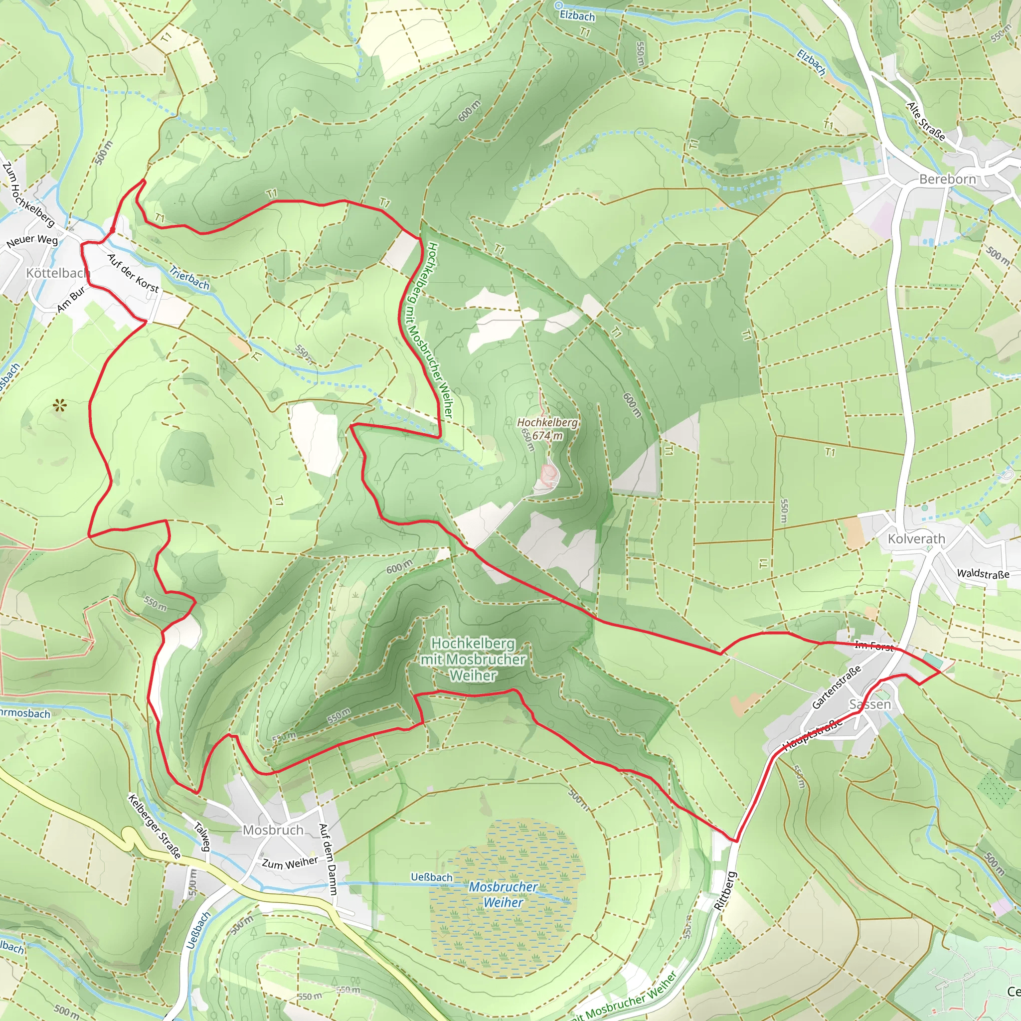 Köttelbach Loop mobile static map