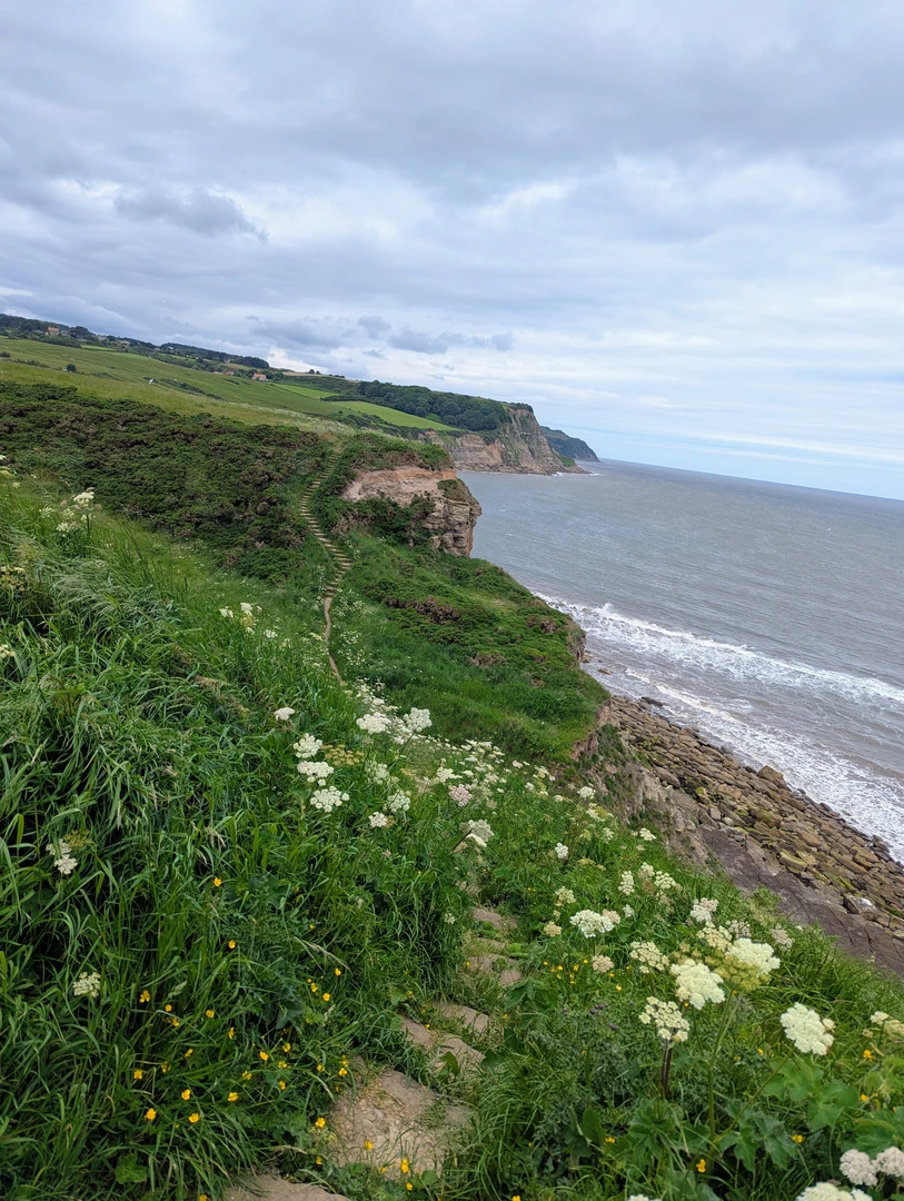 An image depicting the trail Scarborough C&C to Cloughton and its surrounding area.