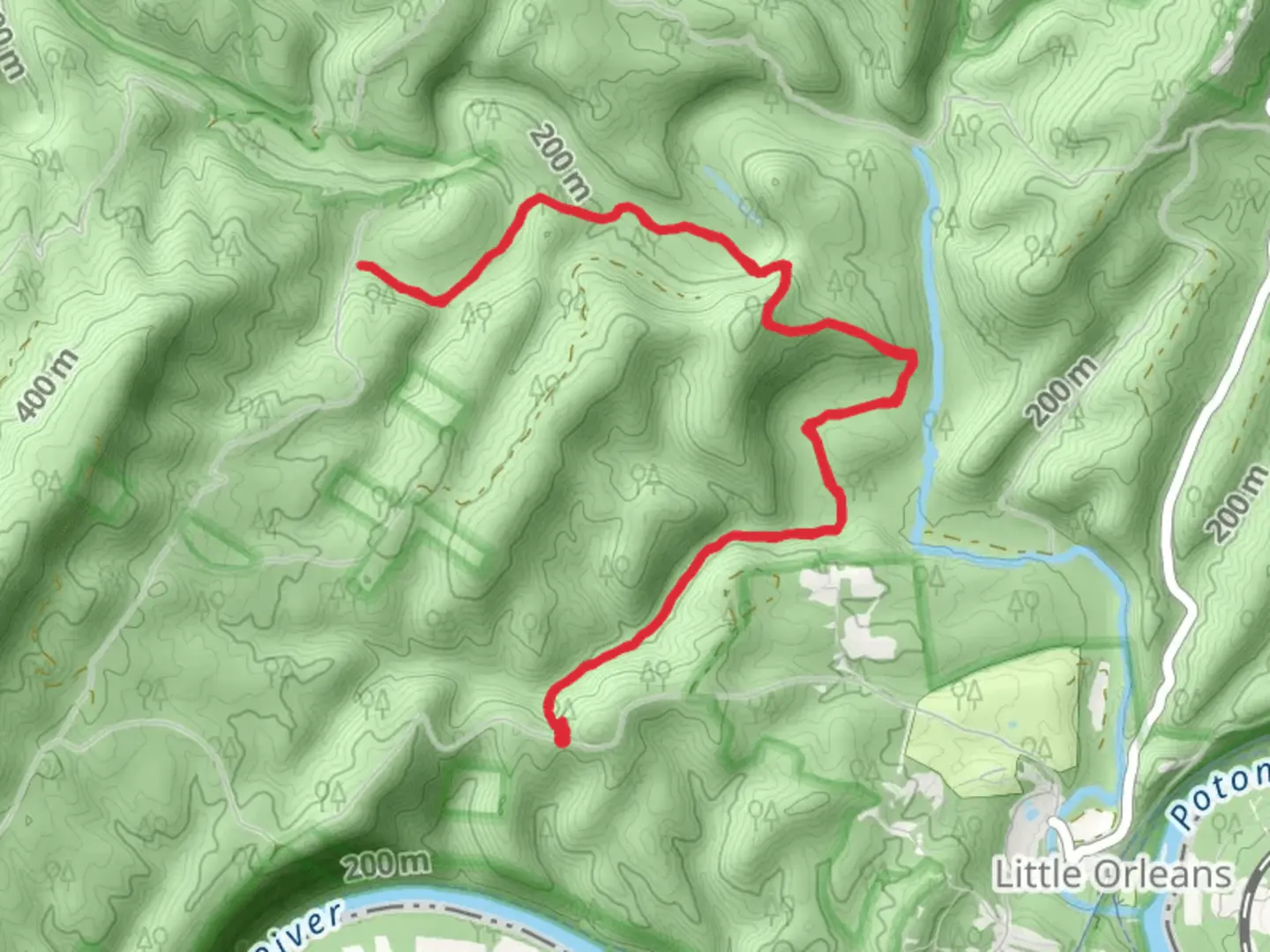 An image depicting the trail Fifteenmile Creek Out and Back and its surrounding area.