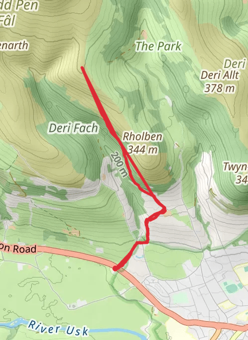 Hike on Hike from Forest Coal Pit mobile static map
