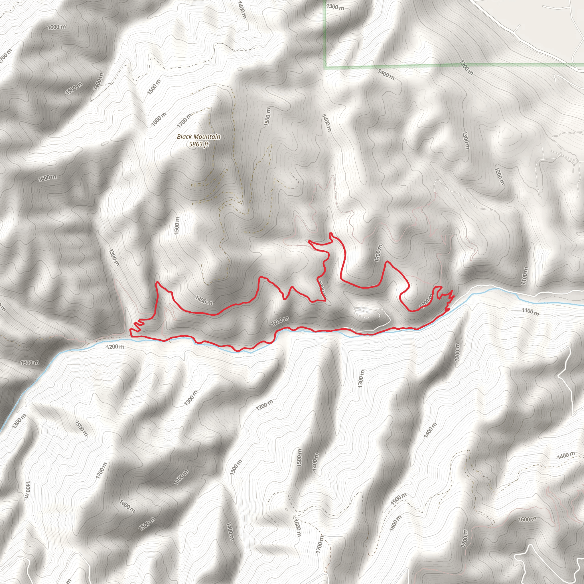 South O’brien Loop Trail mobile static map