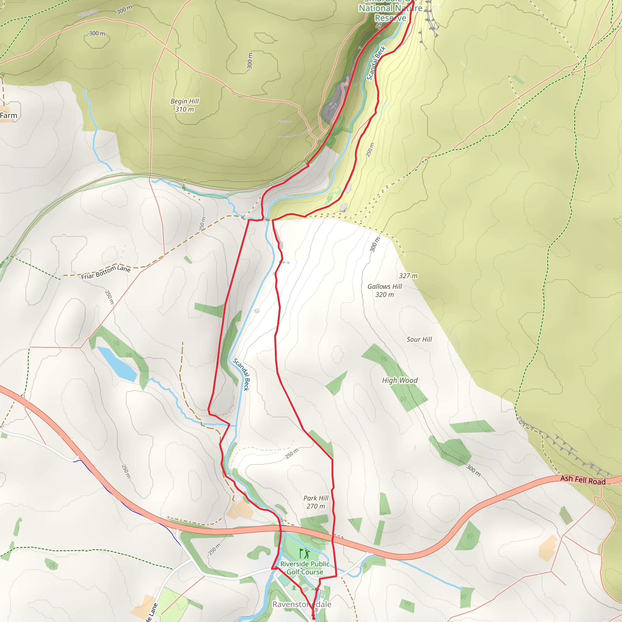 Ravenstonedale Loop mobile static map