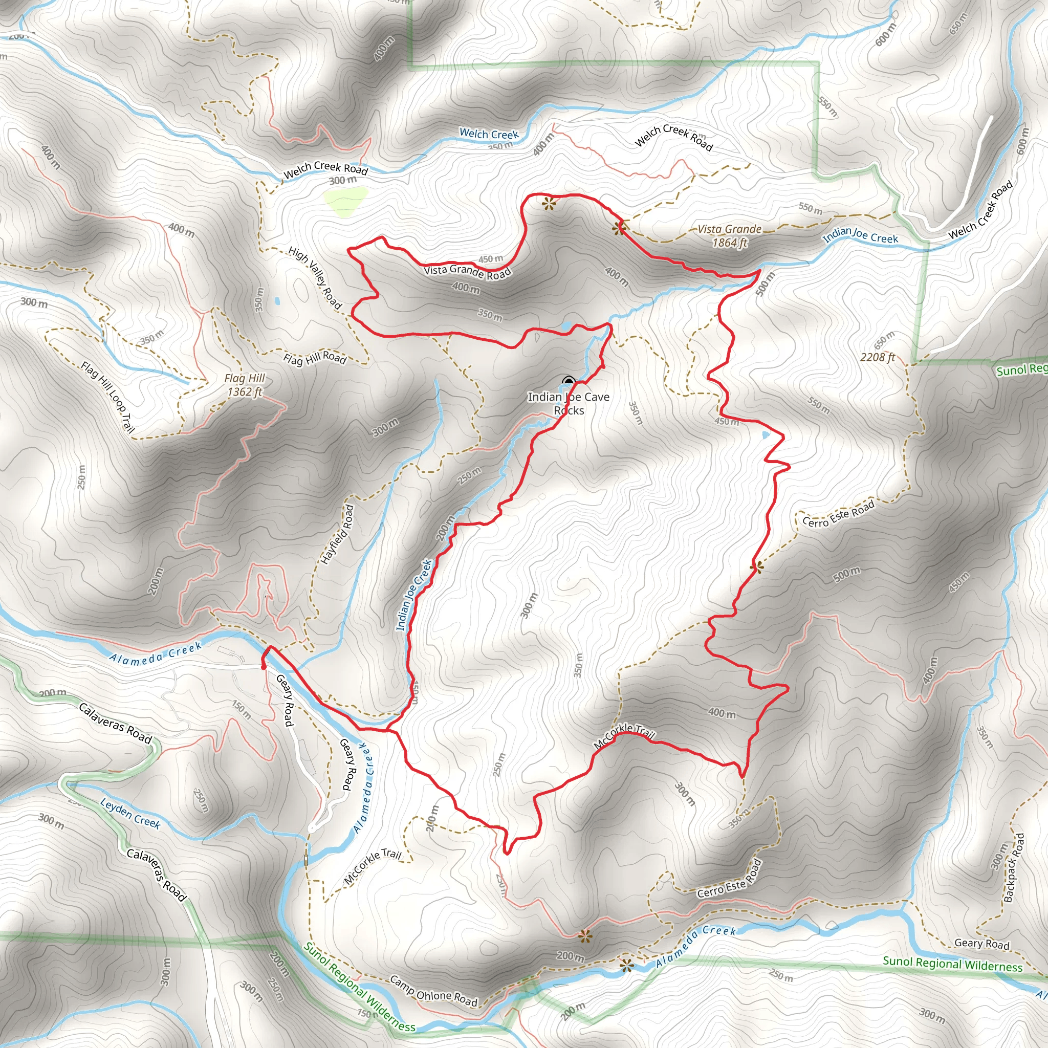 Eagle View and Indian Joe Creek Loop mobile static map