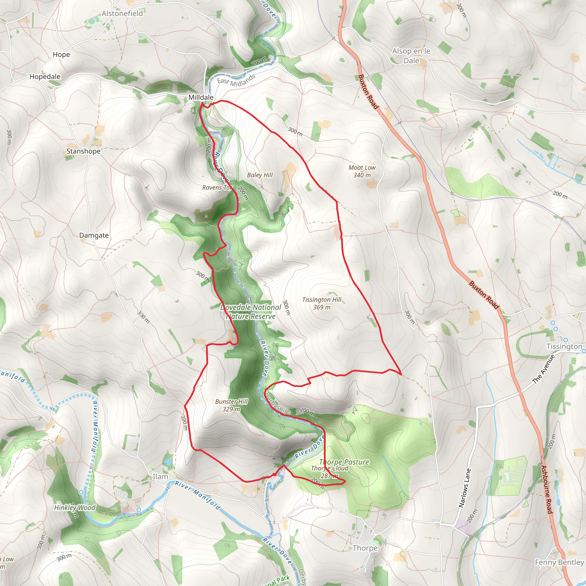 A High-Level Dovedale mobile static map