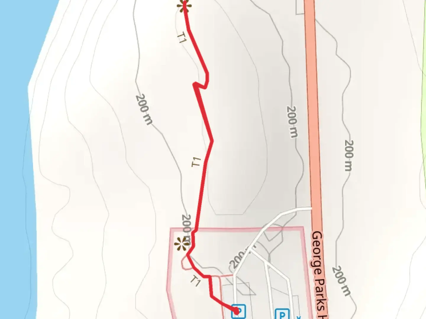 An image depicting the trail George Parks Highway and its surrounding area.
