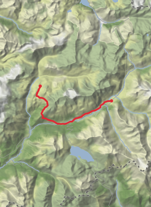 Hike from Bessans mobile static map