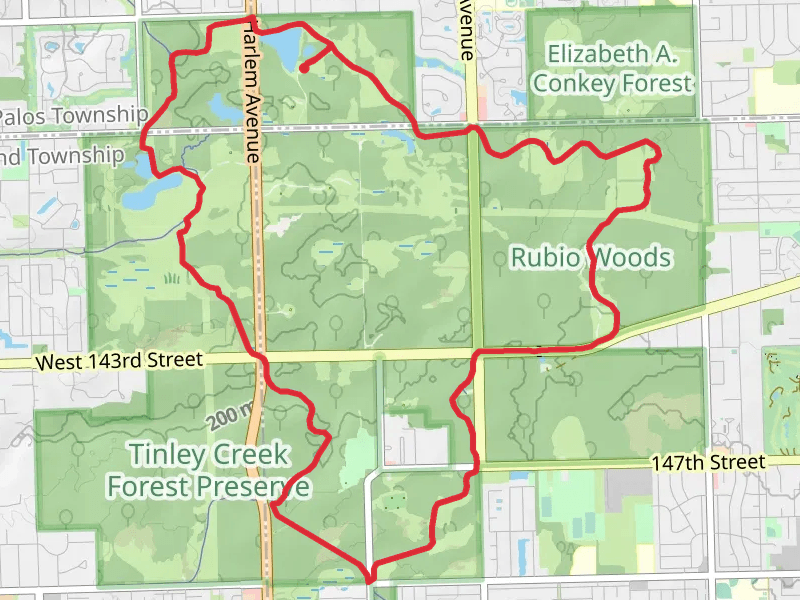 Tinley Creek Red Paved Loop