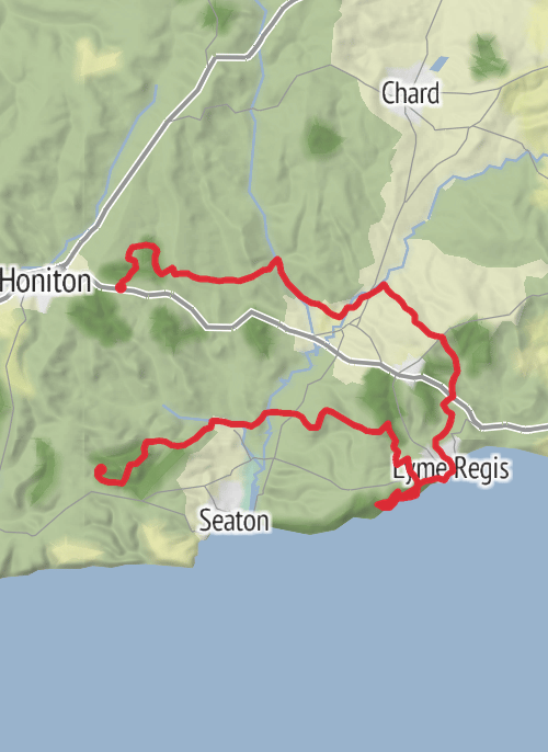 East Devon - Long Run mobile static map