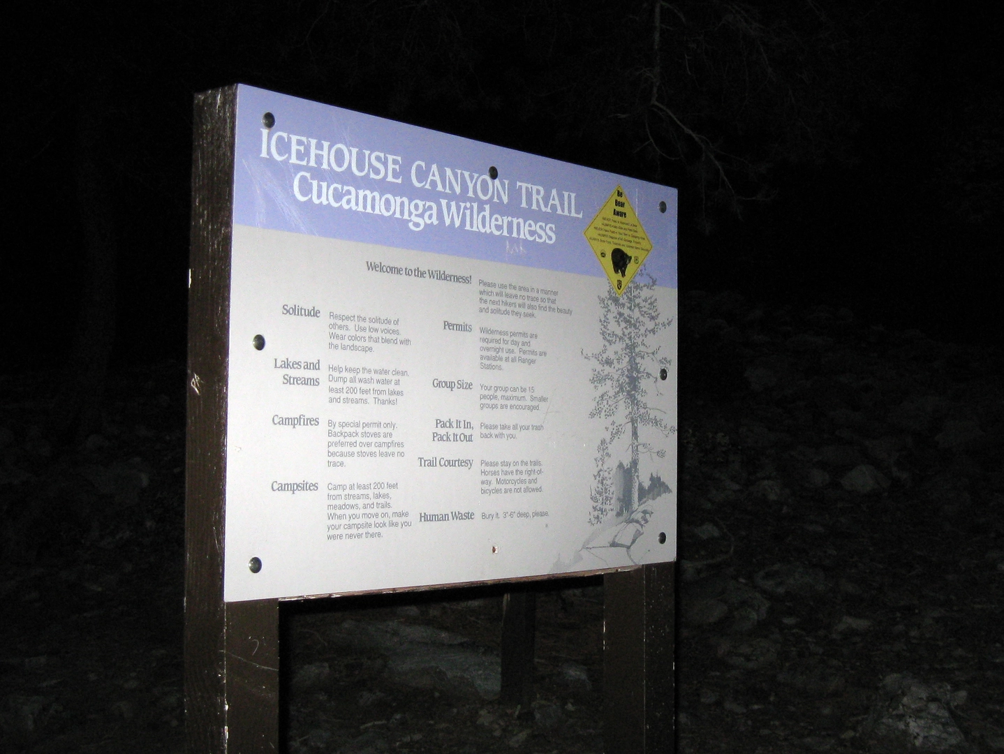 An image depicting the trail Icehouse Creek and its surrounding area.