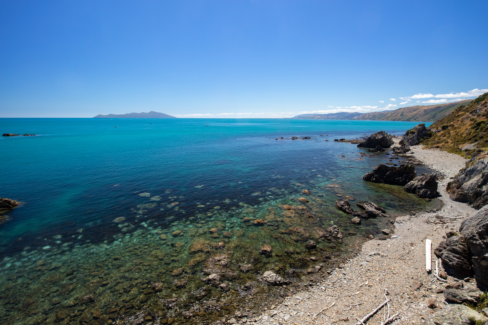 An image depicting the trail Pukerua Bay Walk and its surrounding area.