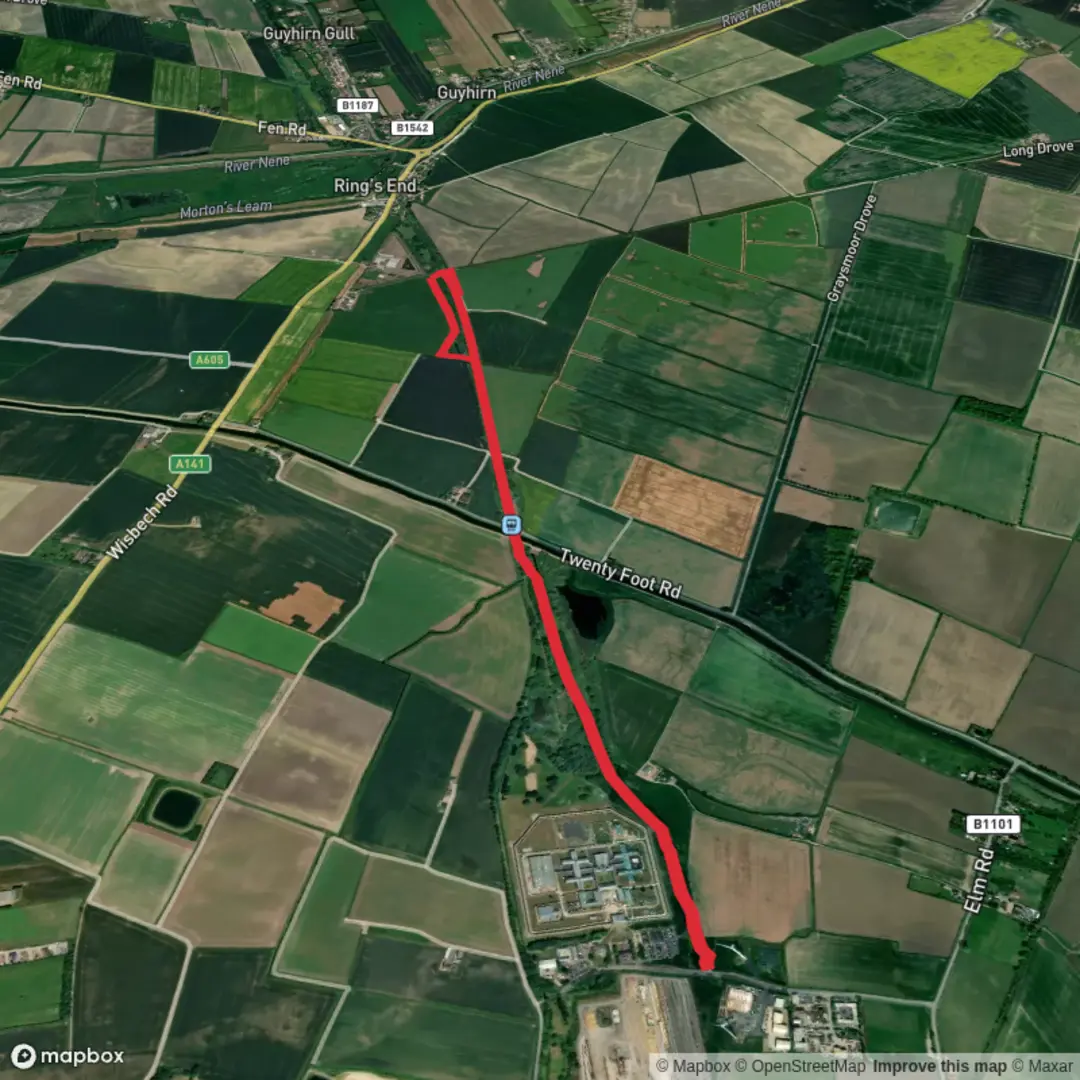 An image depicting the trail Whitemoor Prison Nature Reserve and its surrounding area.