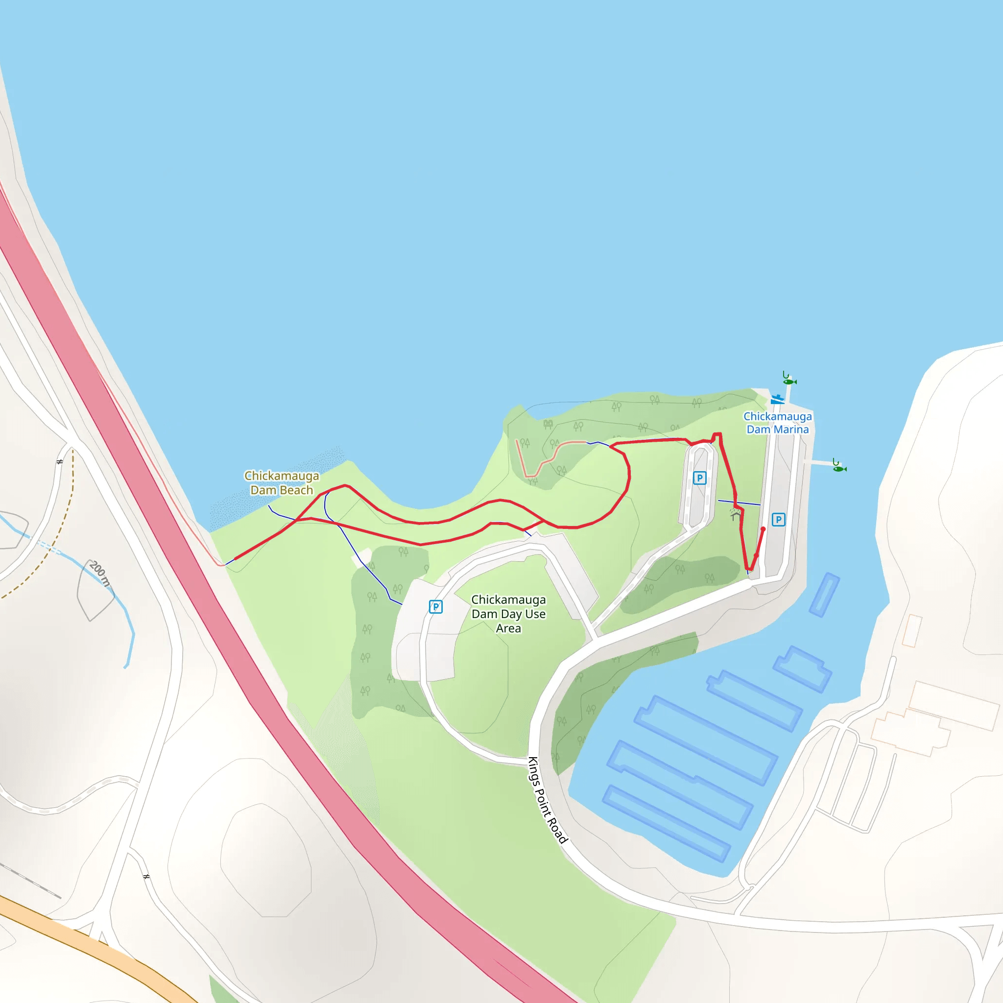 Kings Point Road Water Loop mobile static map