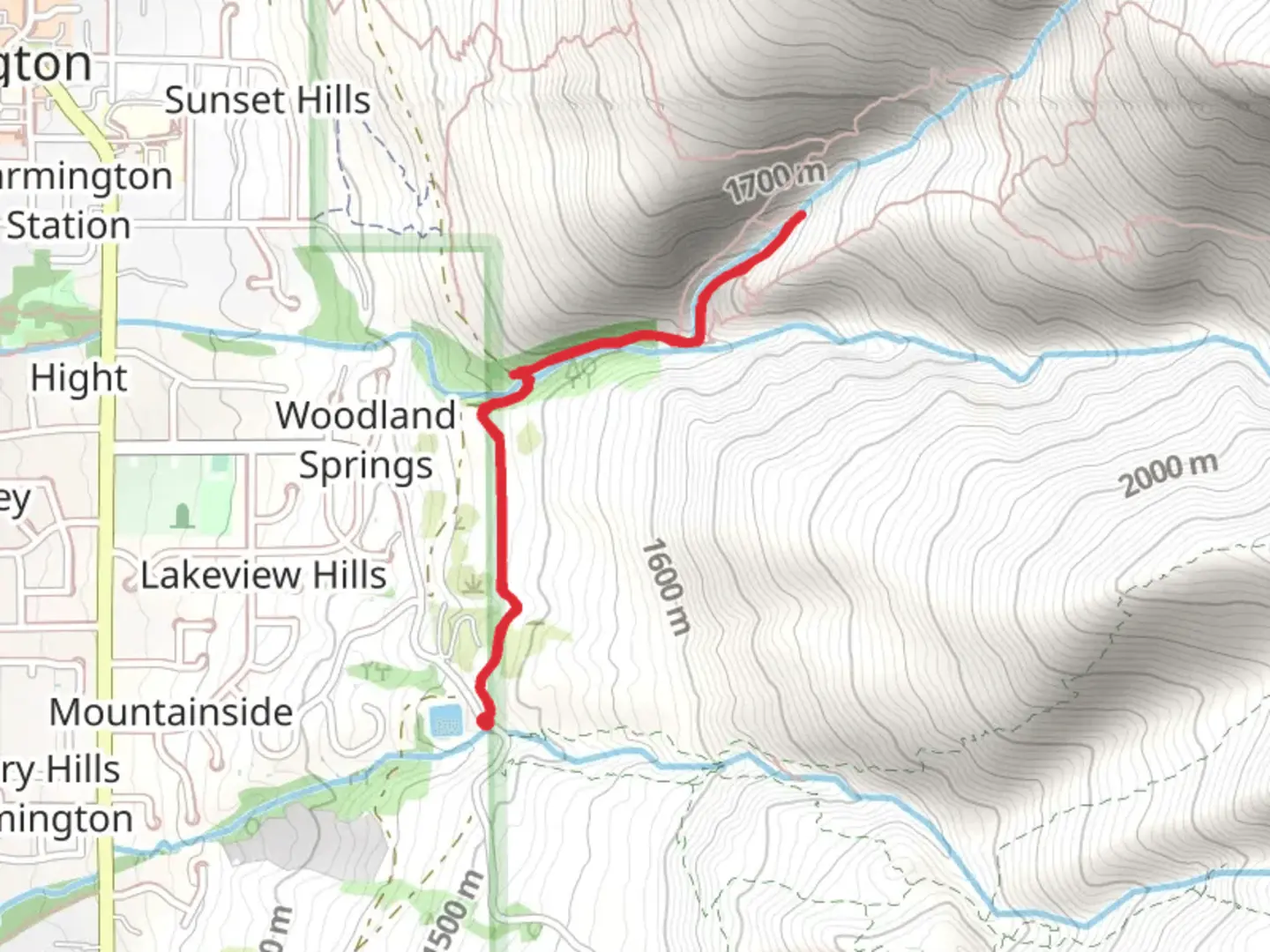 An image depicting the trail Steed Creek Trail and Hornet Canyon Trail and its surrounding area.