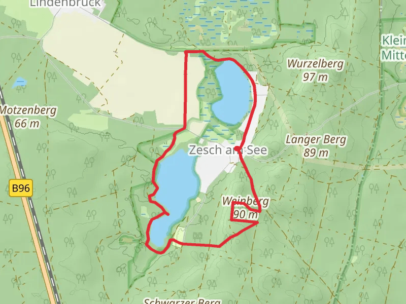 Kleiner Zeschsee and Großer Zeschsee Loop