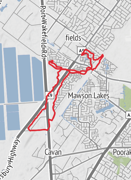 Adelaide Cycling mobile static map