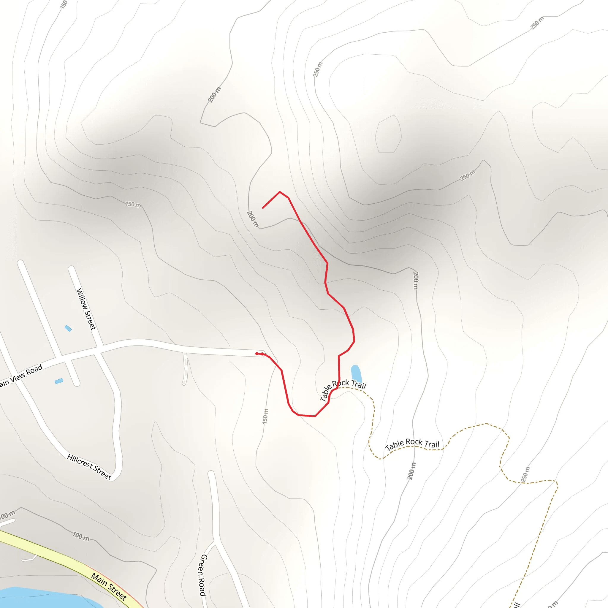 Mountain View Road Trail mobile static map