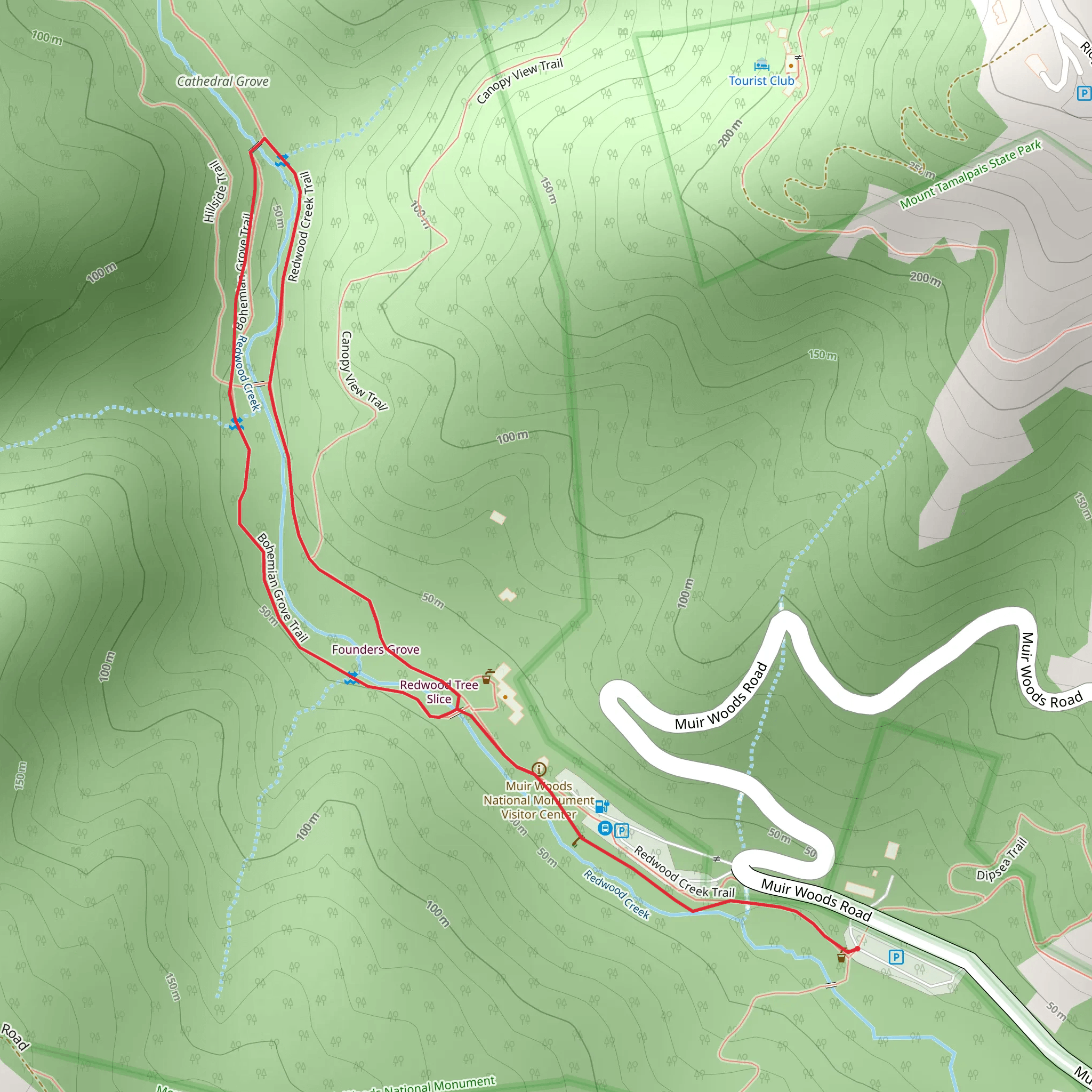 Fern Creek Trail Loop mobile static map