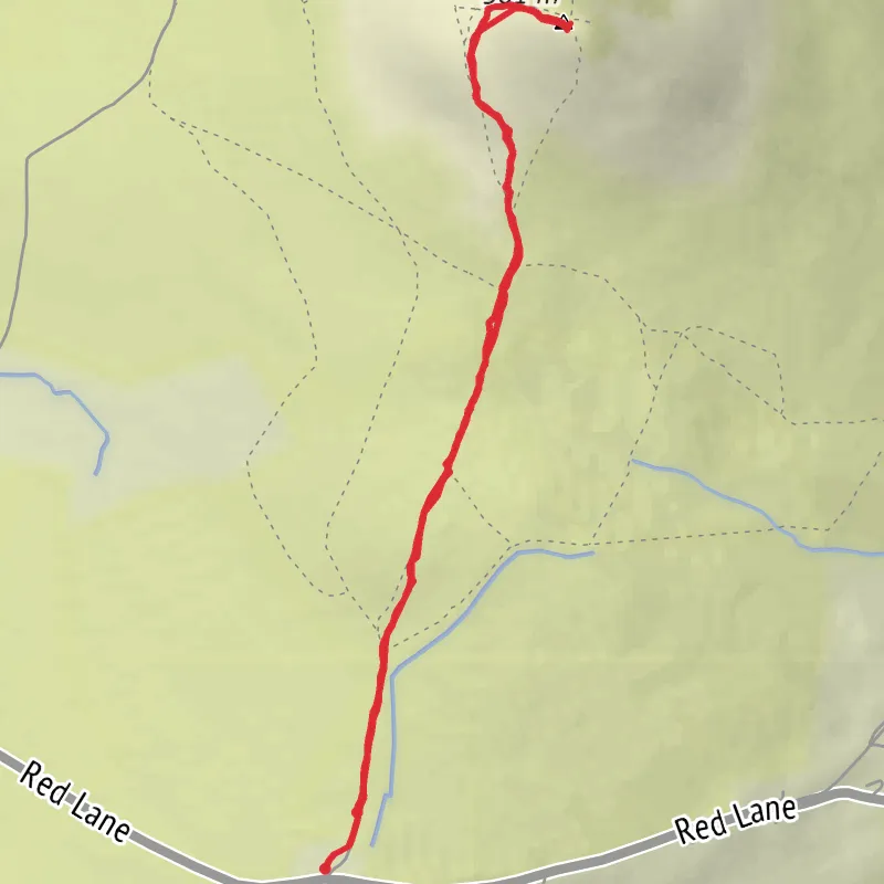 The Great Sugarloaf mobile static map