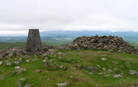 Slieve Croob Transmitter Road Walk - the Twelve Cairns Walk