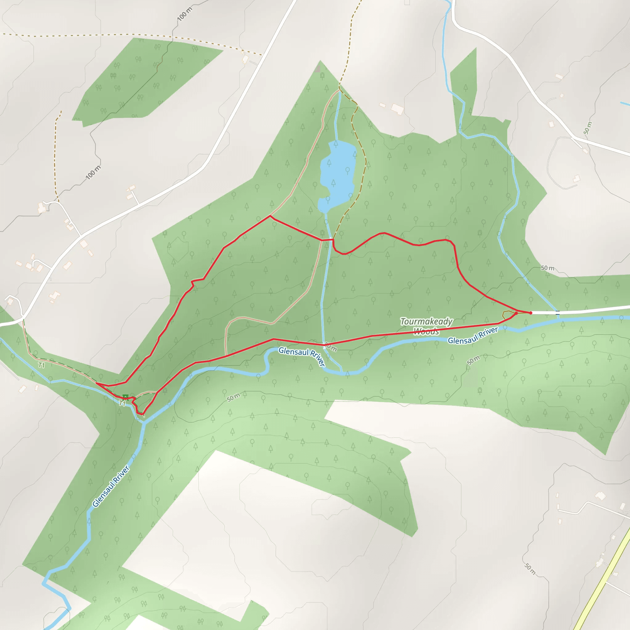 Tourmakeady - Nature Walk mobile static map
