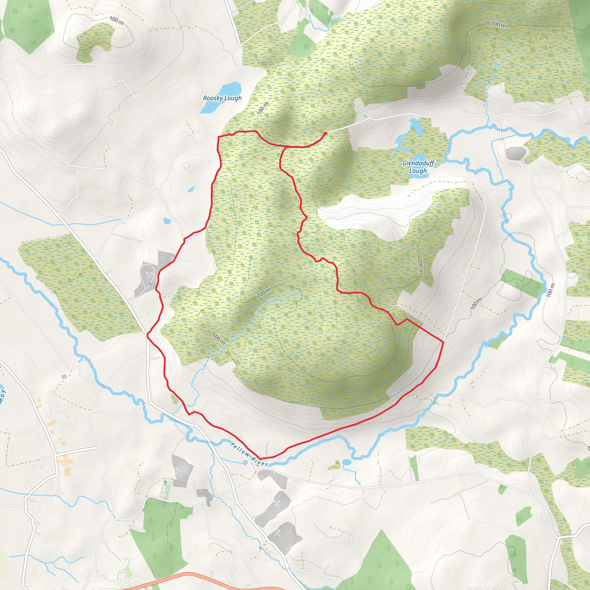 Larganmore Loop mobile static map