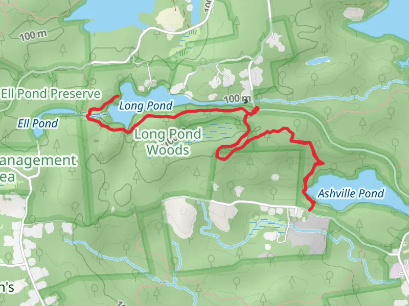 Long Pond and Ashville Pond Trail