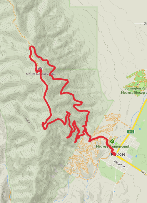 Melrose Hiking mobile static map
