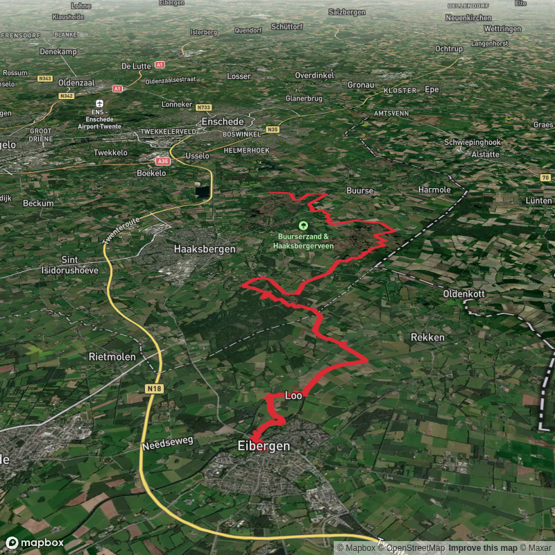 Eibergen to Buurserzand via Haaksbergerveen
