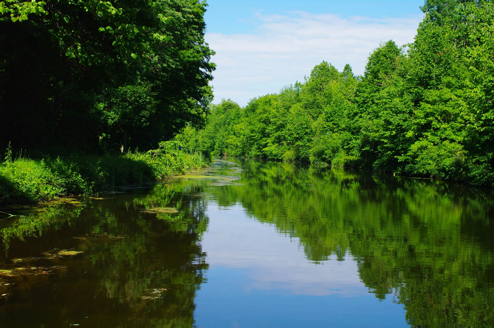 An image depicting the trail Erie Canal Heritage Trail and its surrounding area.