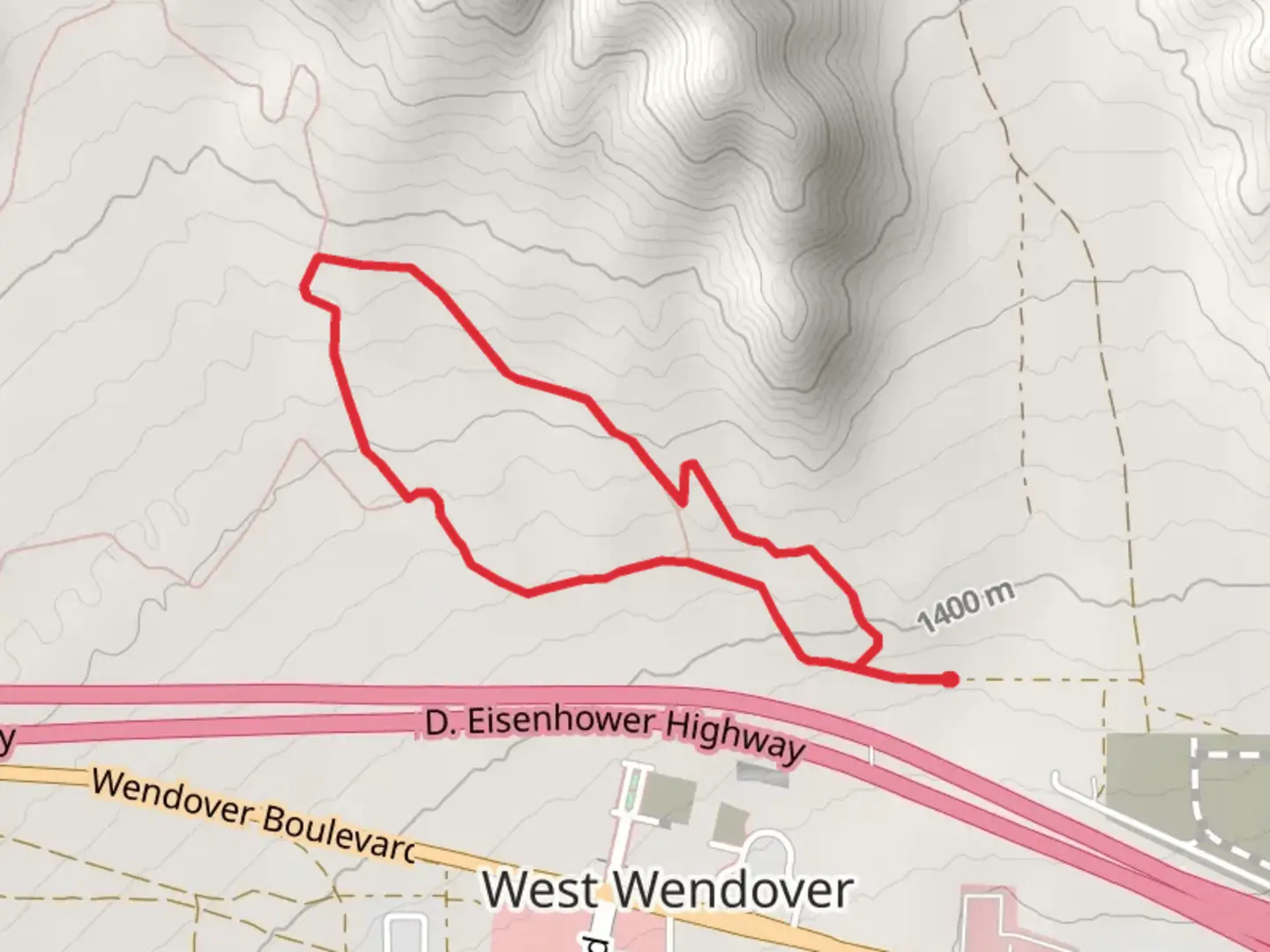 An image depicting the trail Wendover Hiking Loop Trails and its surrounding area.