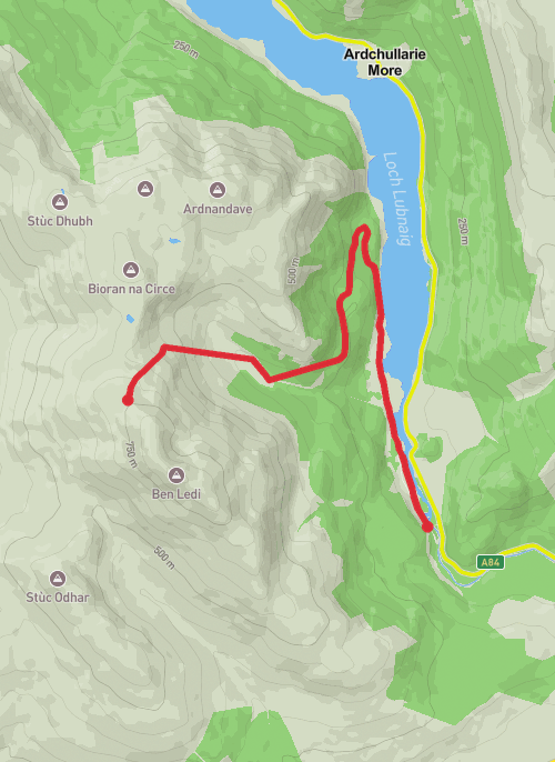 Hike on Hike from Stirling mobile static map