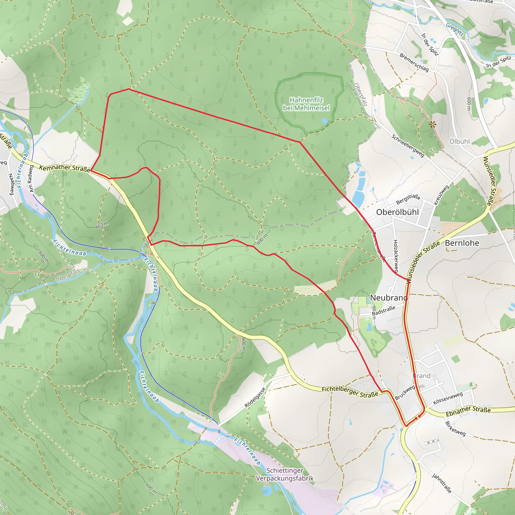 Brand Rundwanderweg mobile static map
