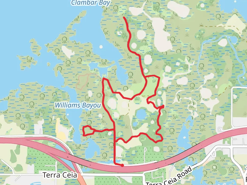 Williamd Bayou and Clambar Bay Loop